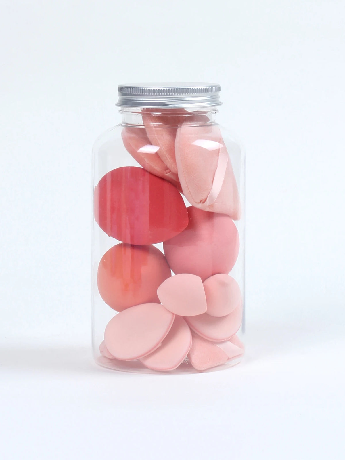 Primavera 15 latas, 3 esponjas para polvos sueltos y 3 mini esponjas para polvos sueltos y 3 mini huevos de maquillaje y 3 mini esponjas con cojín de aire, mezcla de bases