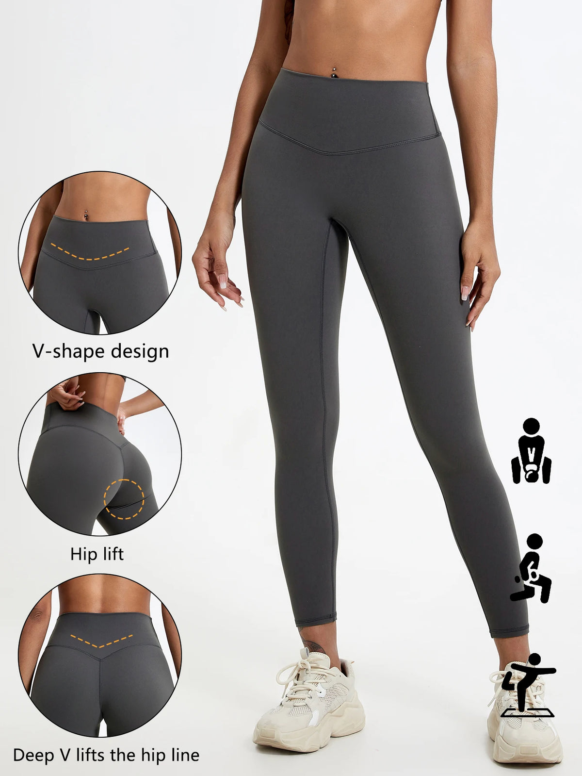 yoga leggings, cintura alta de telas súper suaves, pantalones de Yoga para gimnasio de secado rápido, mallas de entrenamiento para correr, mallas deportivas de realce para mujer