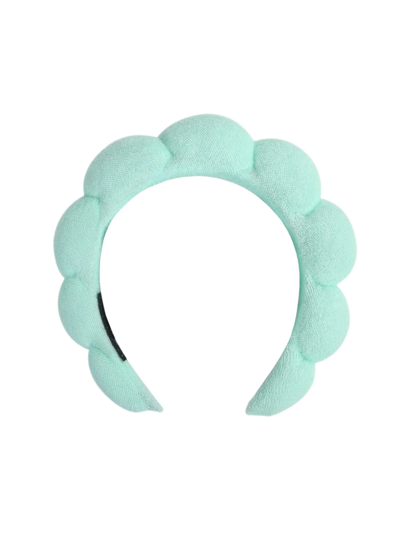 3 unit pulseras de lavado de microfibra de moda Scrunchies diadema hinchada Spa diadema de burbujas para lavar Maquillaje facial ducha cuidado de la piel