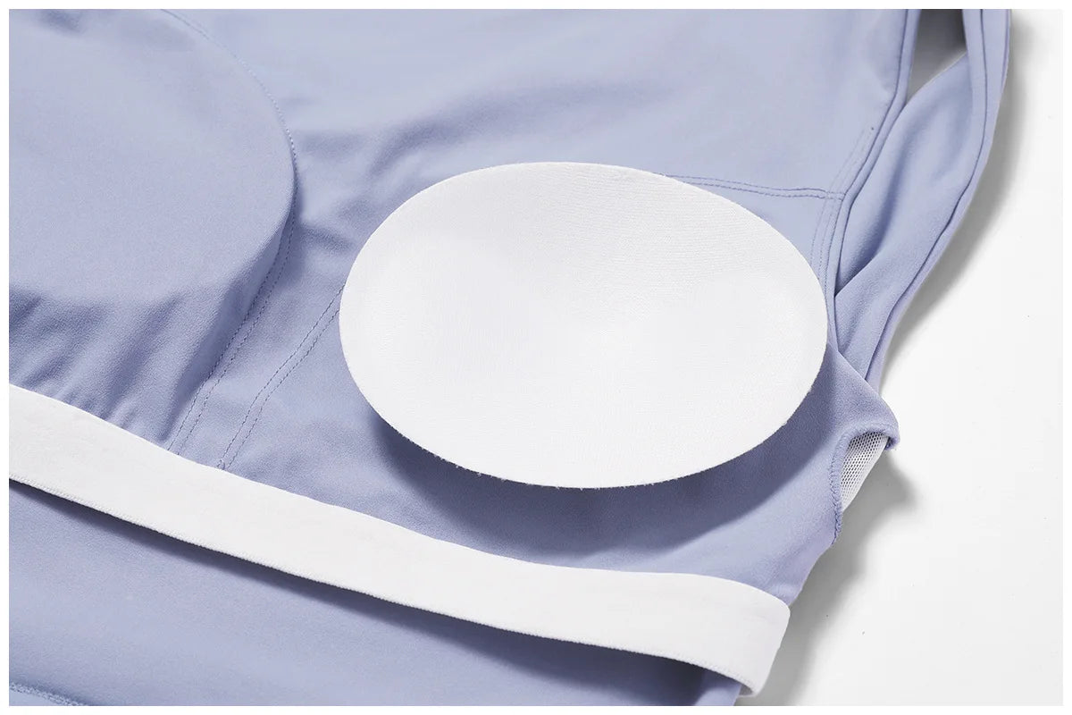 NCLAGEN Running Sports Bra Women High Support Impact Open Back Yoga Breathable Slim Fit Fitness Tank Top With Removable Pads