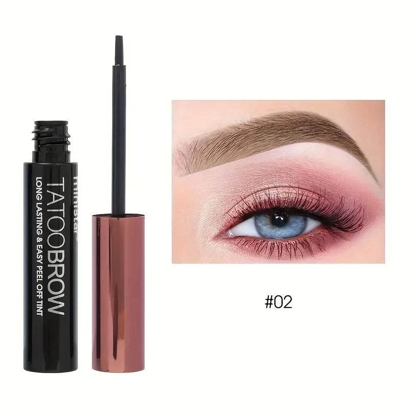 Tinte de Gel para cejas semipermanente, resistente al agua, a prueba de transferencia, para cejas de aspecto más completo y definido, 1 unidad