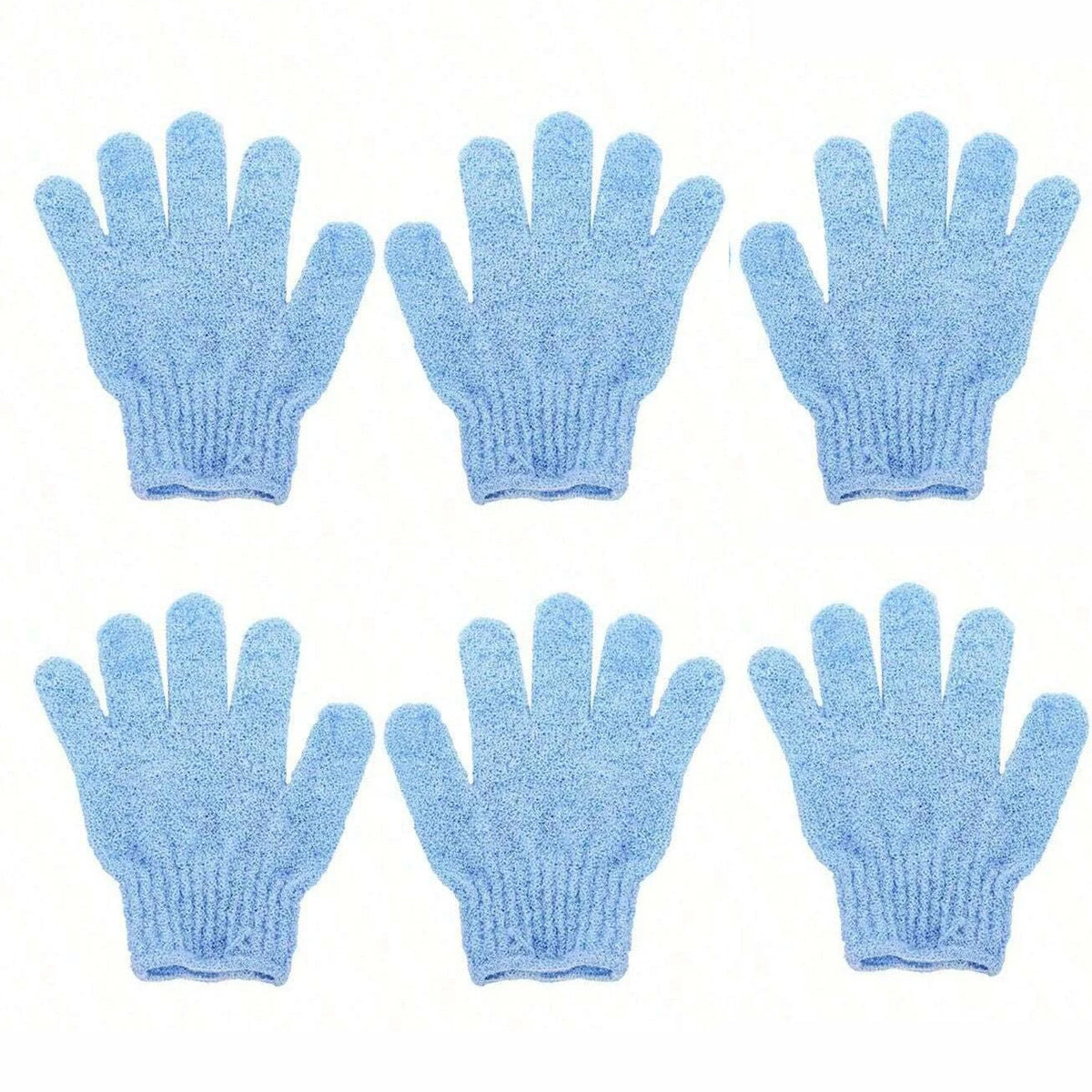 Guantes de ducha exfoliantes reversibles, guantes exfoliantes para el cuerpo, herramientas de limpieza, toalla de baño, productos de baño, exfoliante de espalda, 2 uds./6 uds./12 Uds.