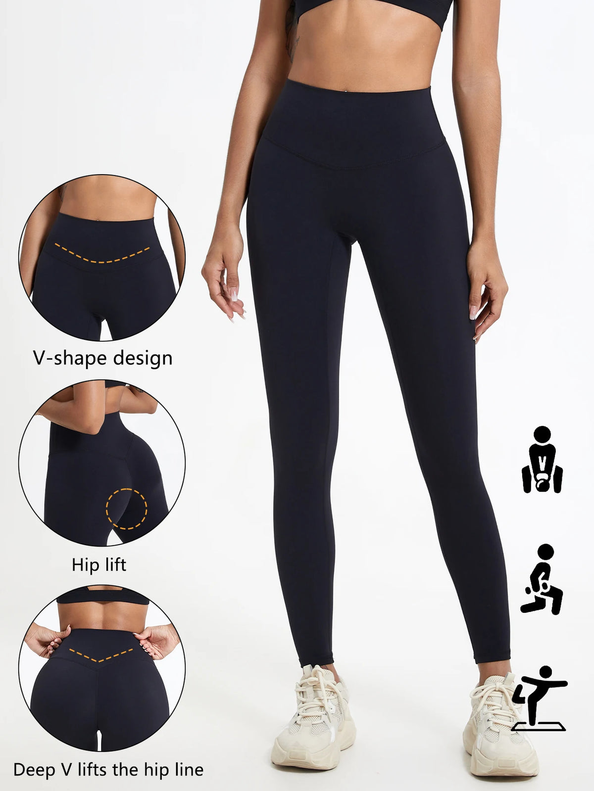 yoga leggings, cintura alta de telas súper suaves, pantalones de Yoga para gimnasio de secado rápido, mallas de entrenamiento para correr, mallas deportivas de realce para mujer