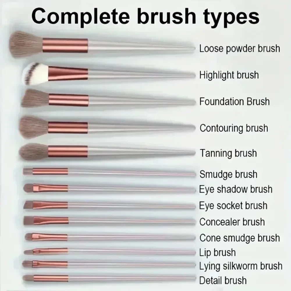 Juego de brochas de maquillaje, base cosmética profesional suave y esponjosa, sombra de ojos en polvo, mezcla Kabuki, brocha de maquillaje, herramienta de belleza