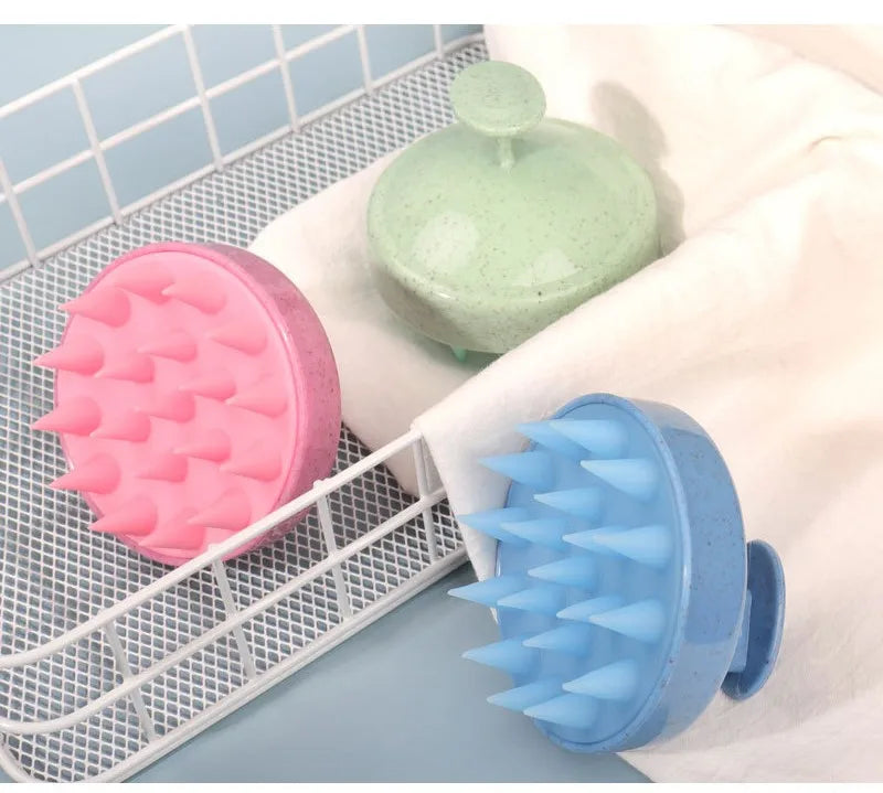cepillo para el shampoo de  silicona